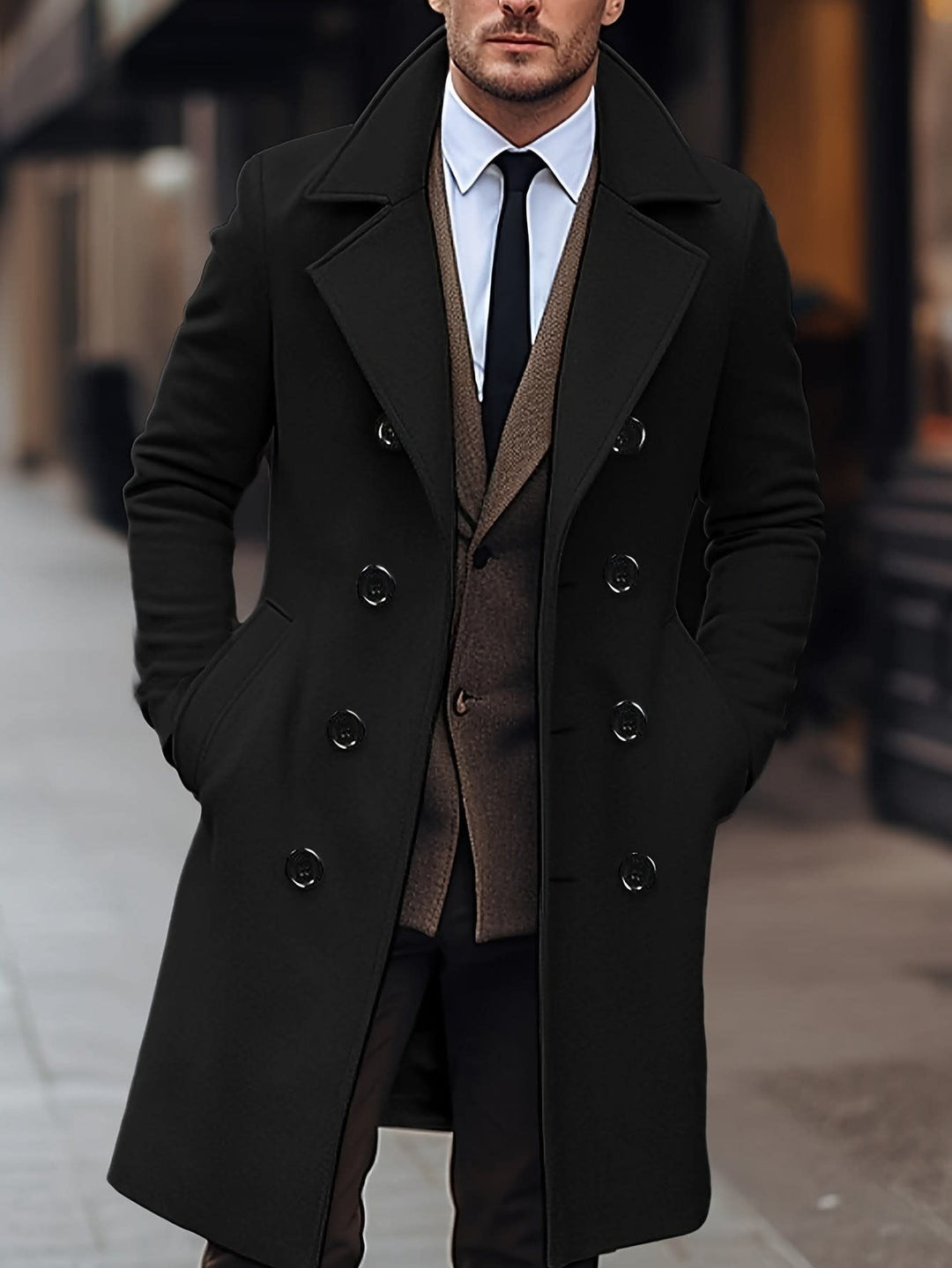 Albert Double Breasted Overcoat