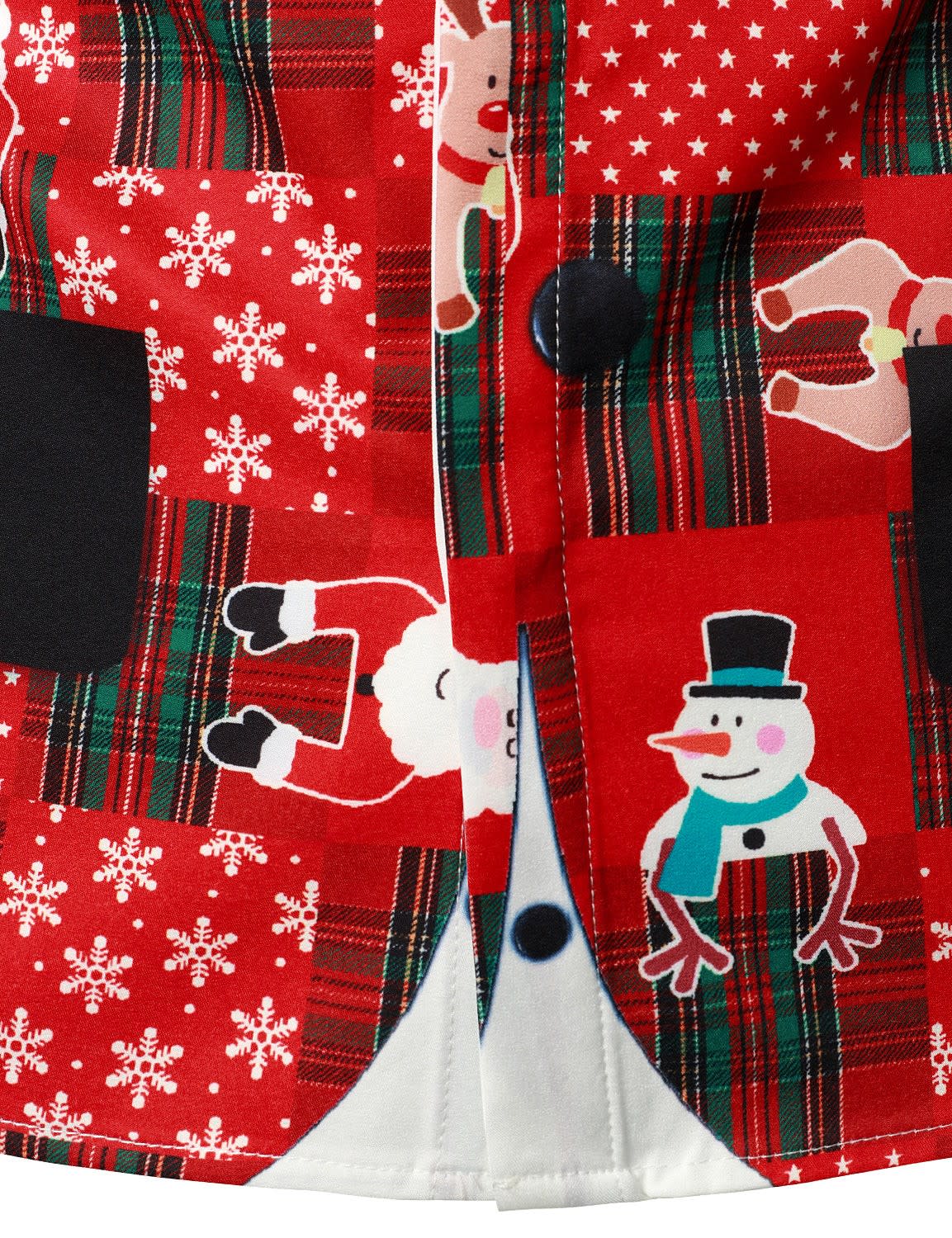 Warren Tuxedo Print Ugly Christmas Shirt_6