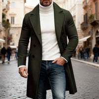 Benjamin Double Breasted Long Overcoat