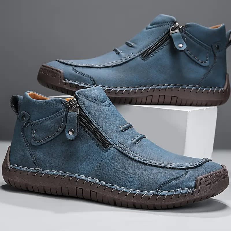 Wade Hand Stitched Side Zip Ankle Boots_2