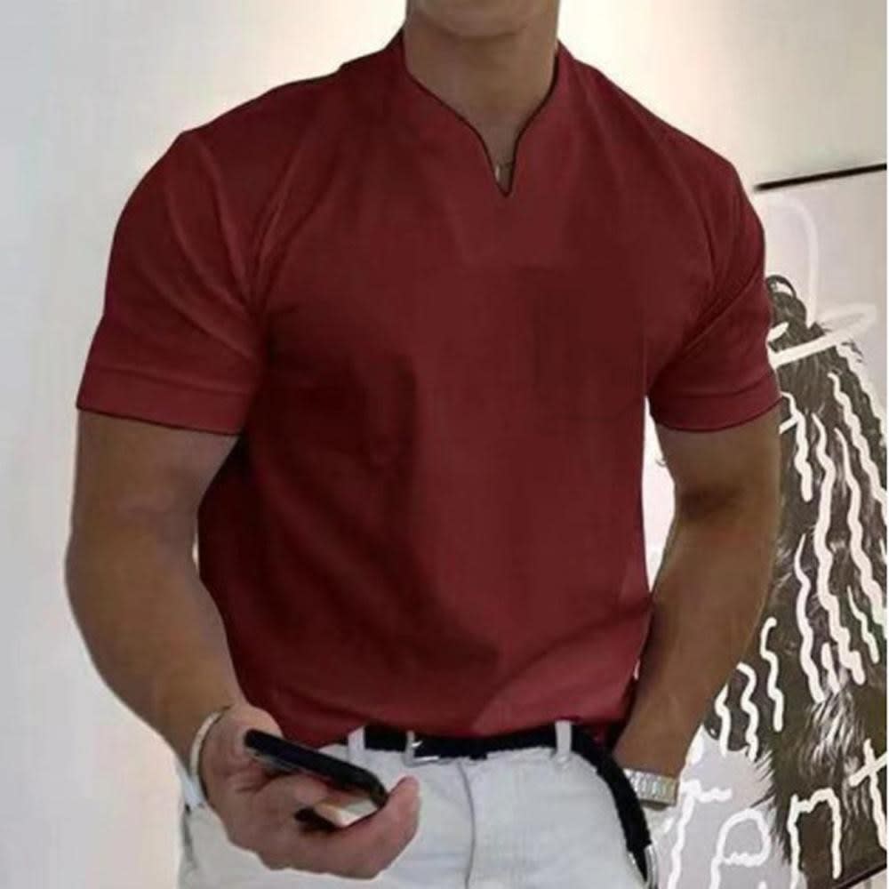 Dante Notch Neck Short Sleeve T-Shirt