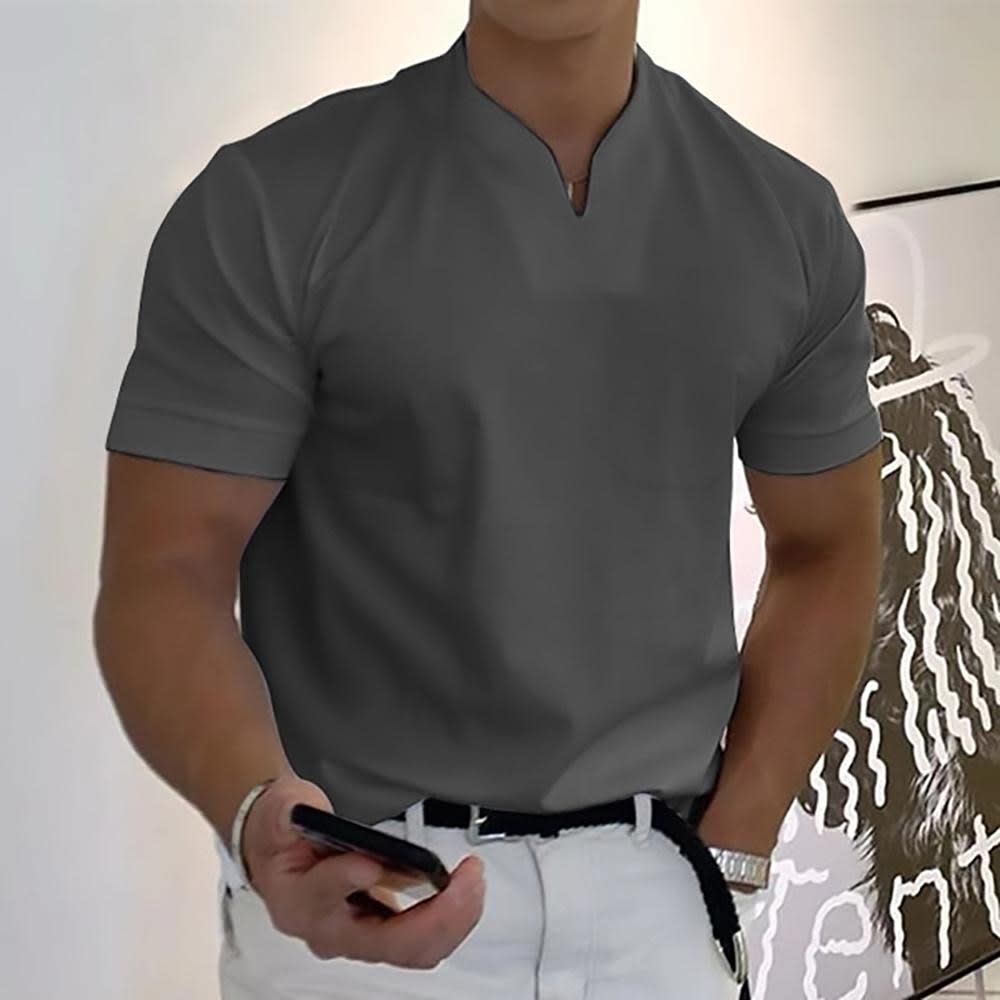 Dante Notch Neck Short Sleeve T-Shirt