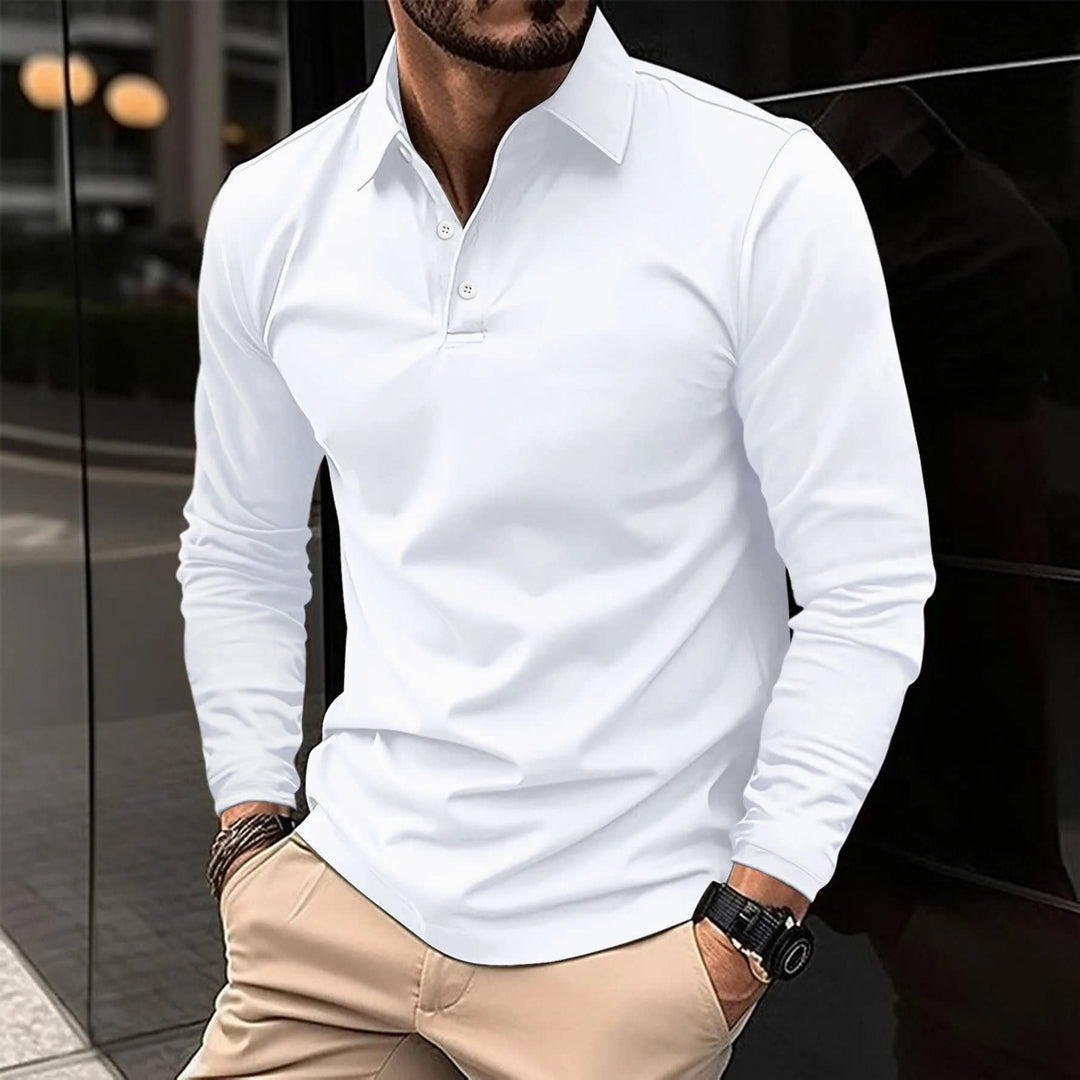 Dustin Classic Long Sleeve Polo Shirt
