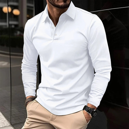 Dustin Classic Long Sleeve Polo Shirt_1