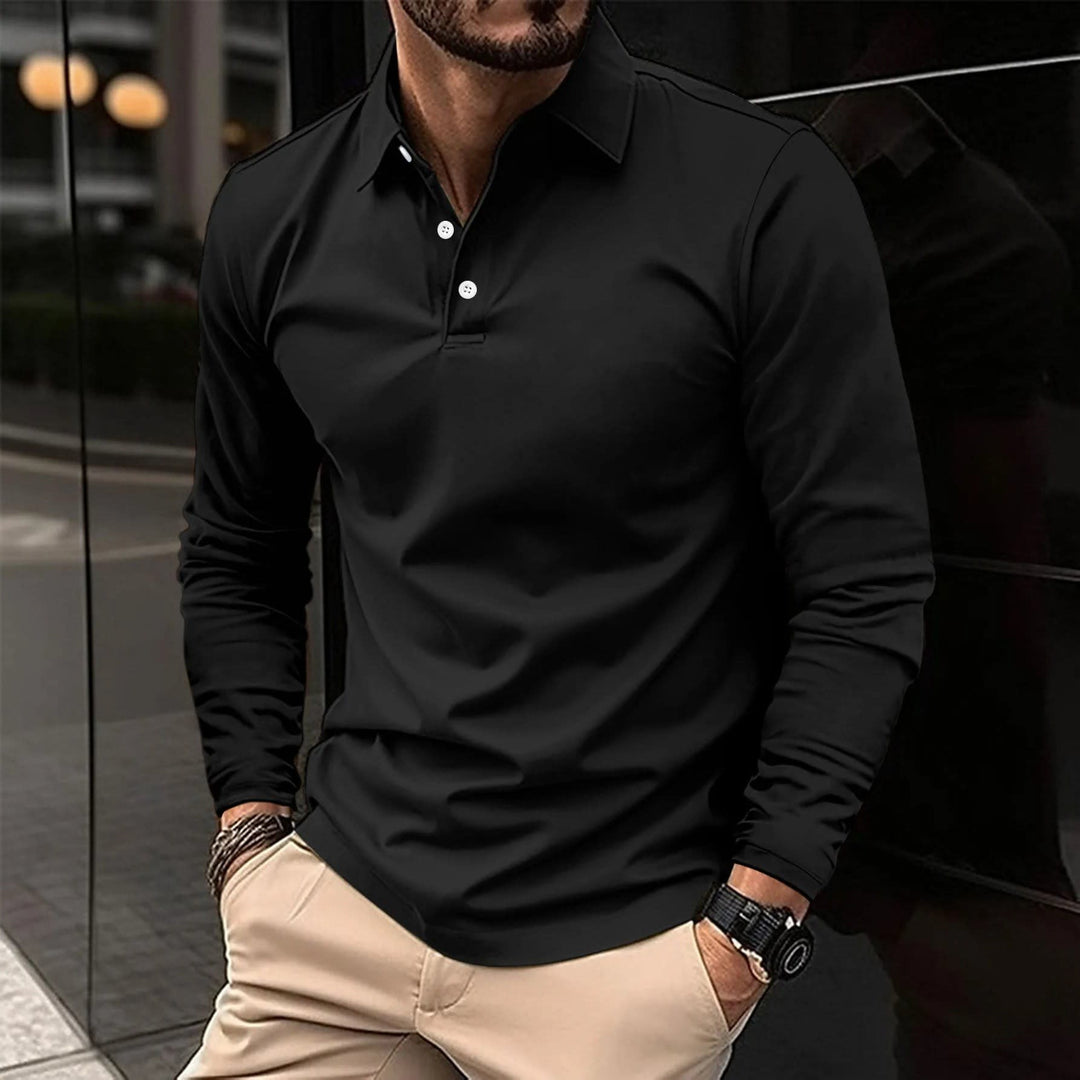 Dustin Classic Long Sleeve Polo Shirt