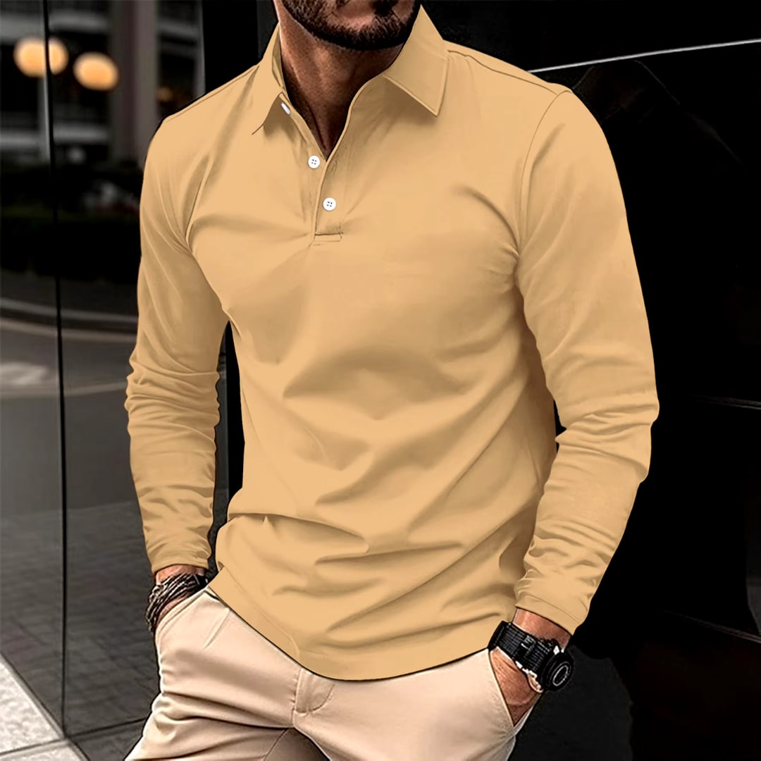 Dustin Classic Long Sleeve Polo Shirt
