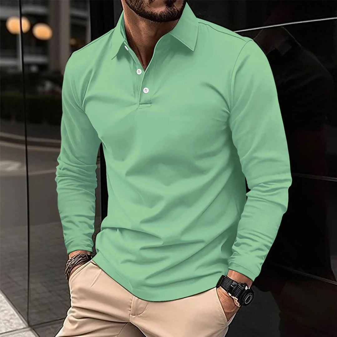 Dustin Classic Long Sleeve Polo Shirt