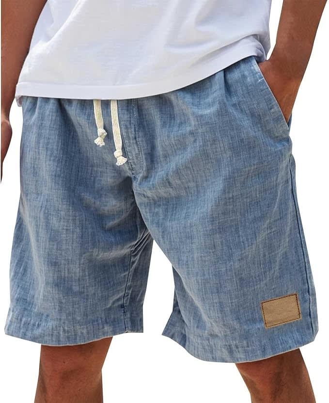 Conrad Slub Texture Drawstring Summer Shorts