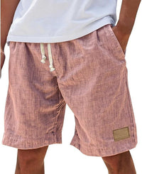 Conrad Slub Texture Drawstring Summer Shorts