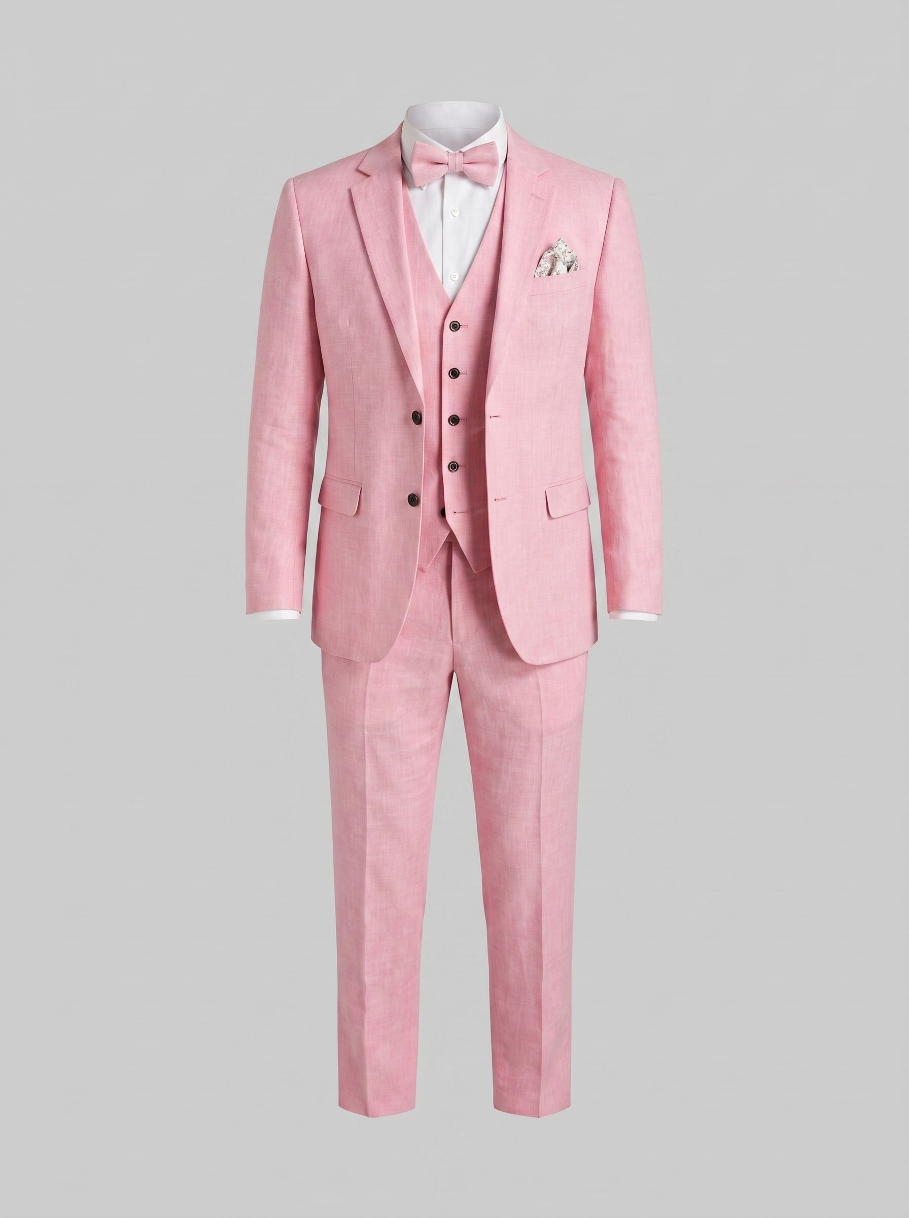 Asher Linen Blend Three Piece Suit
