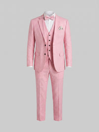 Asher Linen Blend Three Piece Suit