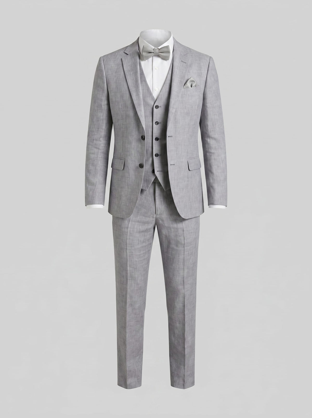 Asher Linen Blend Three Piece Suit