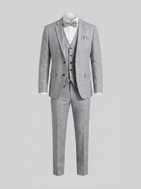Asher Linen Blend Three Piece Suit