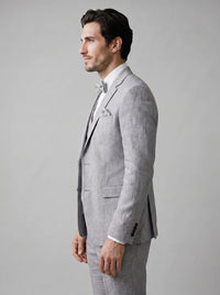 Asher Linen Blend Three Piece Suit