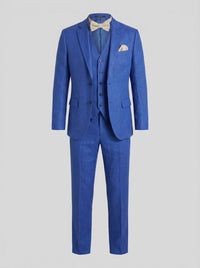 Asher Linen Blend Three Piece Suit