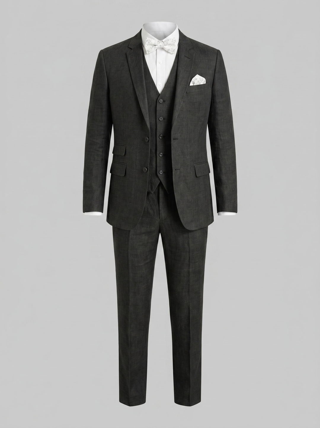 Asher Linen Blend Three Piece Suit