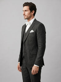 Asher Linen Blend Three Piece Suit