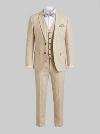 Asher Linen Blend Three Piece Suit