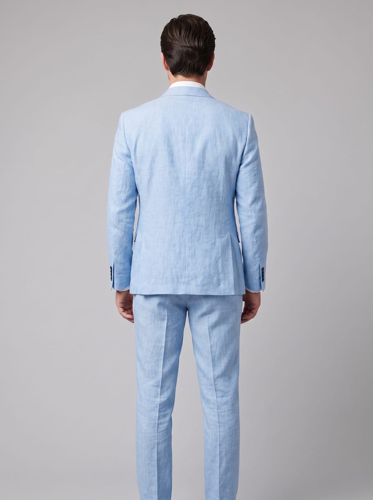 Asher Linen Blend Three Piece Suit
