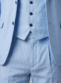 Asher Linen Blend Three Piece Suit