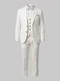 Asher Linen Blend Three Piece Suit