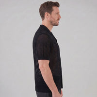 Griffin Open Knit Short Sleeve Shirt