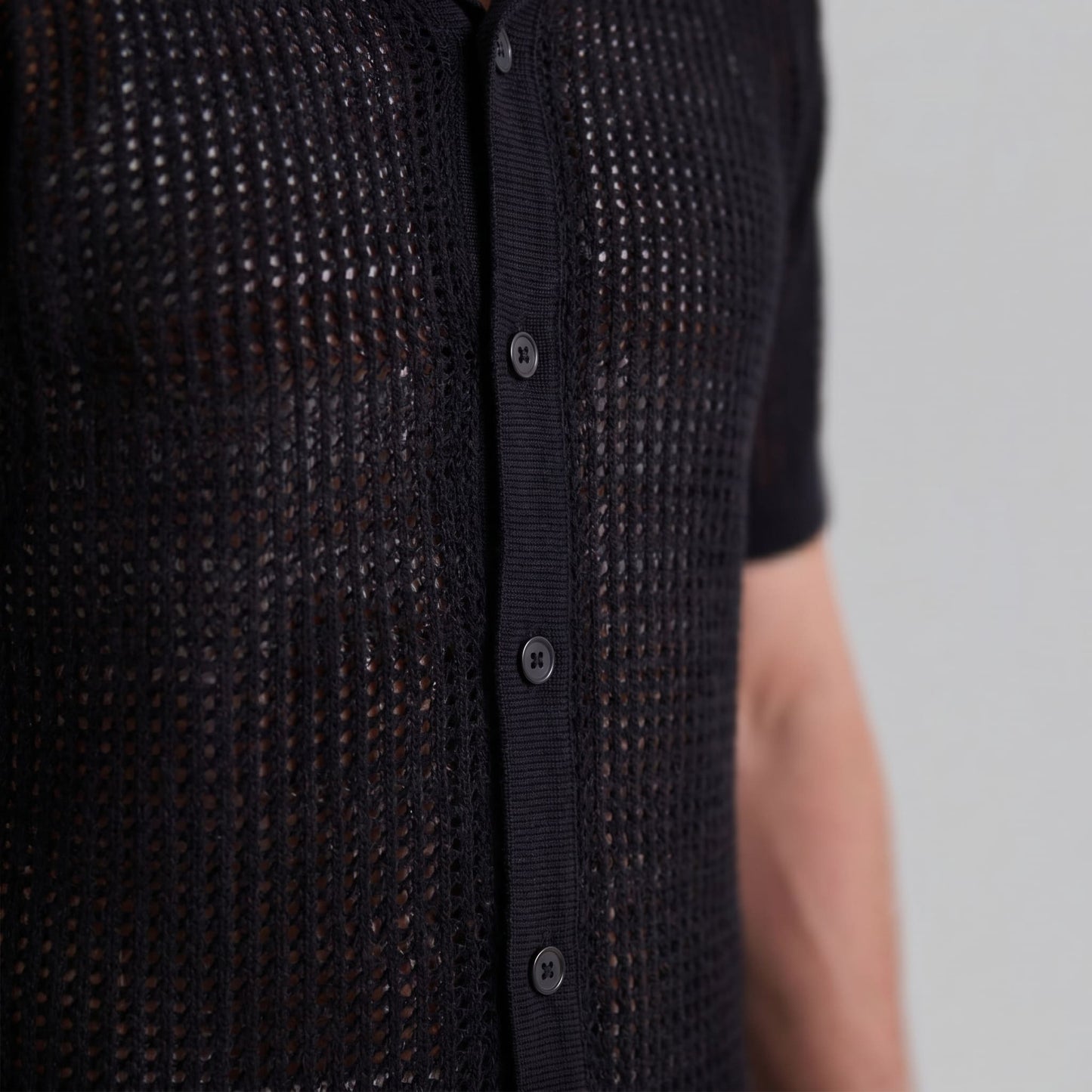 Griffin Open Knit Short Sleeve Shirt_14