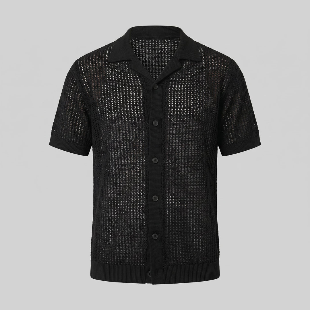 Griffin Open Knit Short Sleeve Shirt