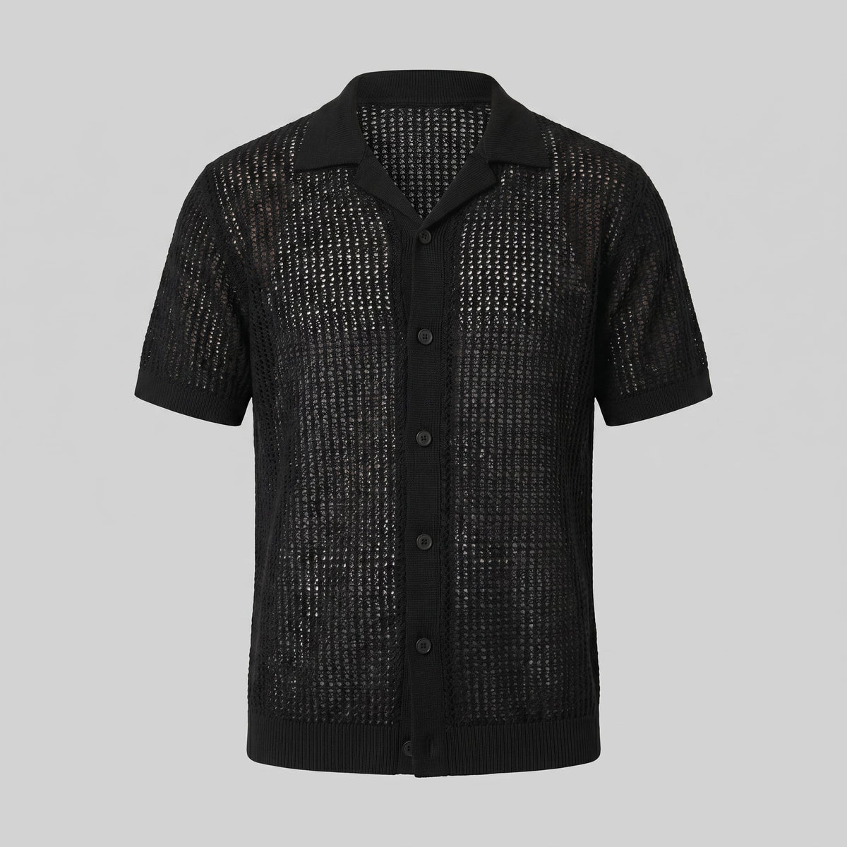 Griffin Open Knit Short Sleeve Shirt_15