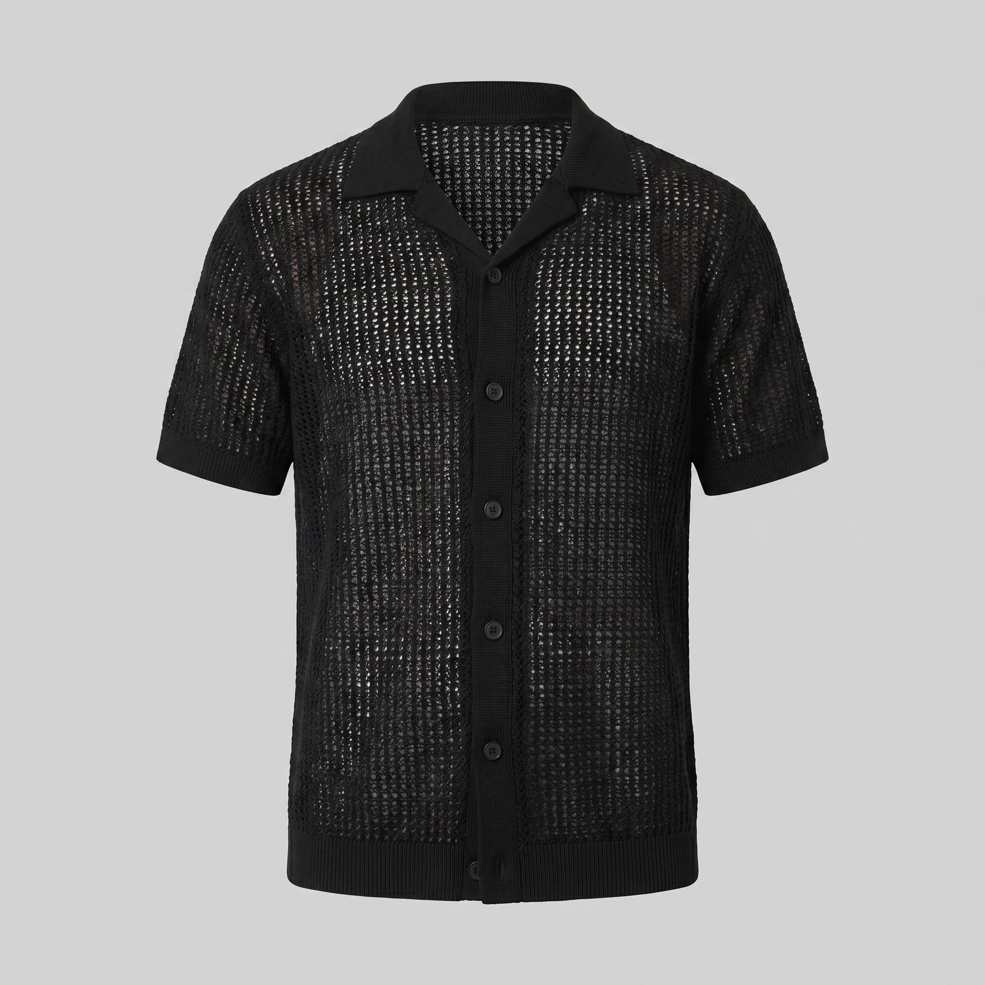 Griffin Open Knit Short Sleeve Shirt