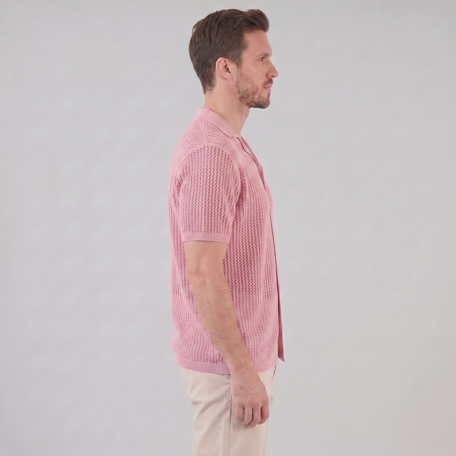 Griffin Open Knit Short Sleeve Shirt