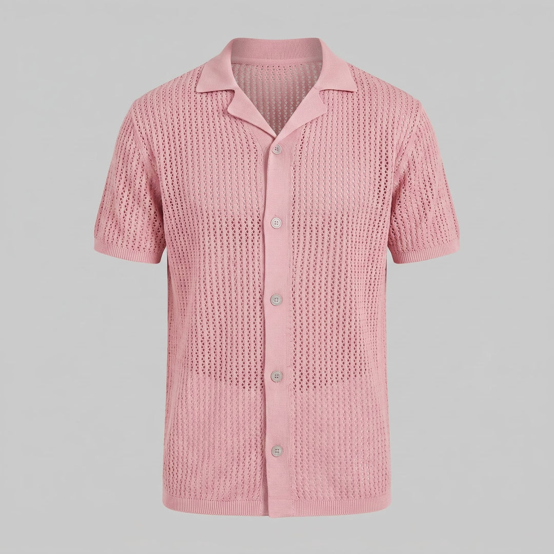 Griffin Open Knit Short Sleeve Shirt