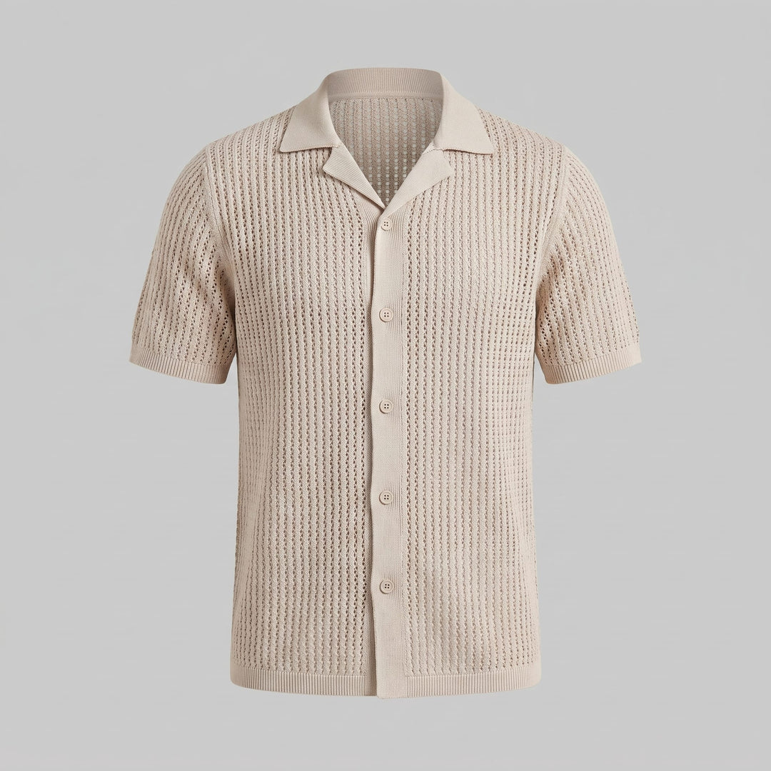Griffin Open Knit Short Sleeve Shirt