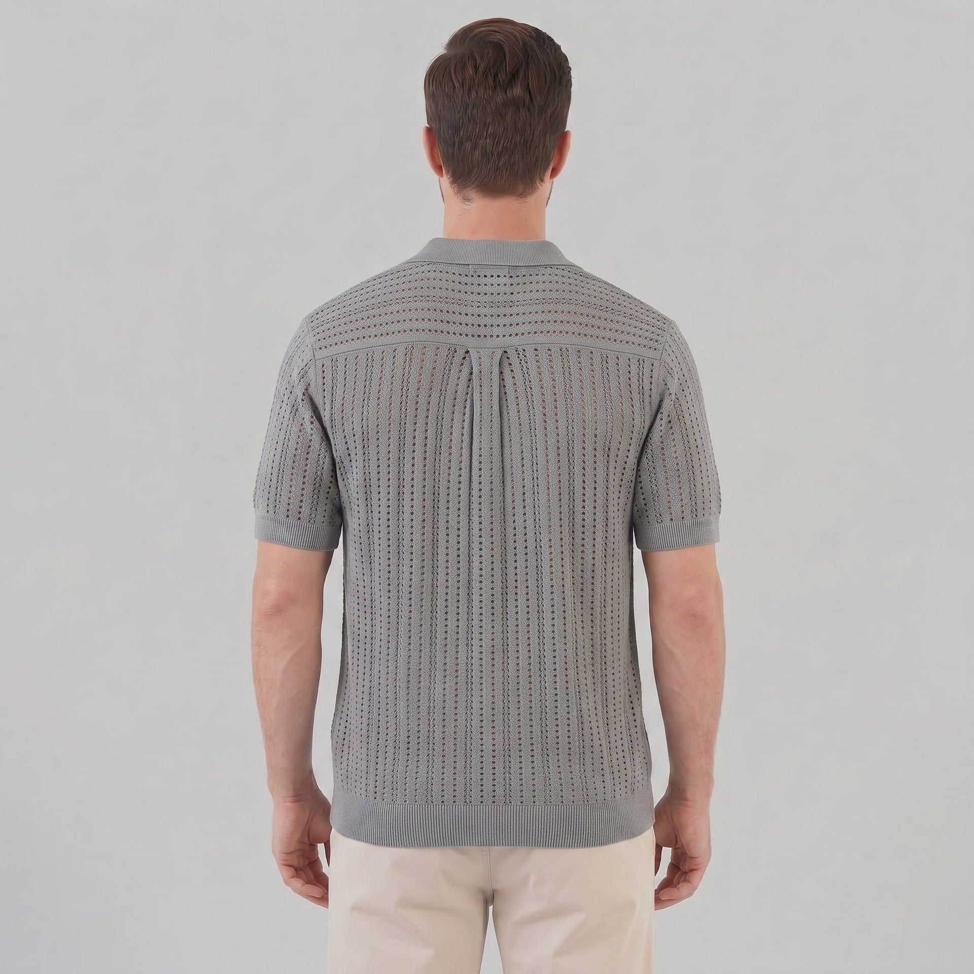 Griffin Open Knit Short Sleeve Shirt