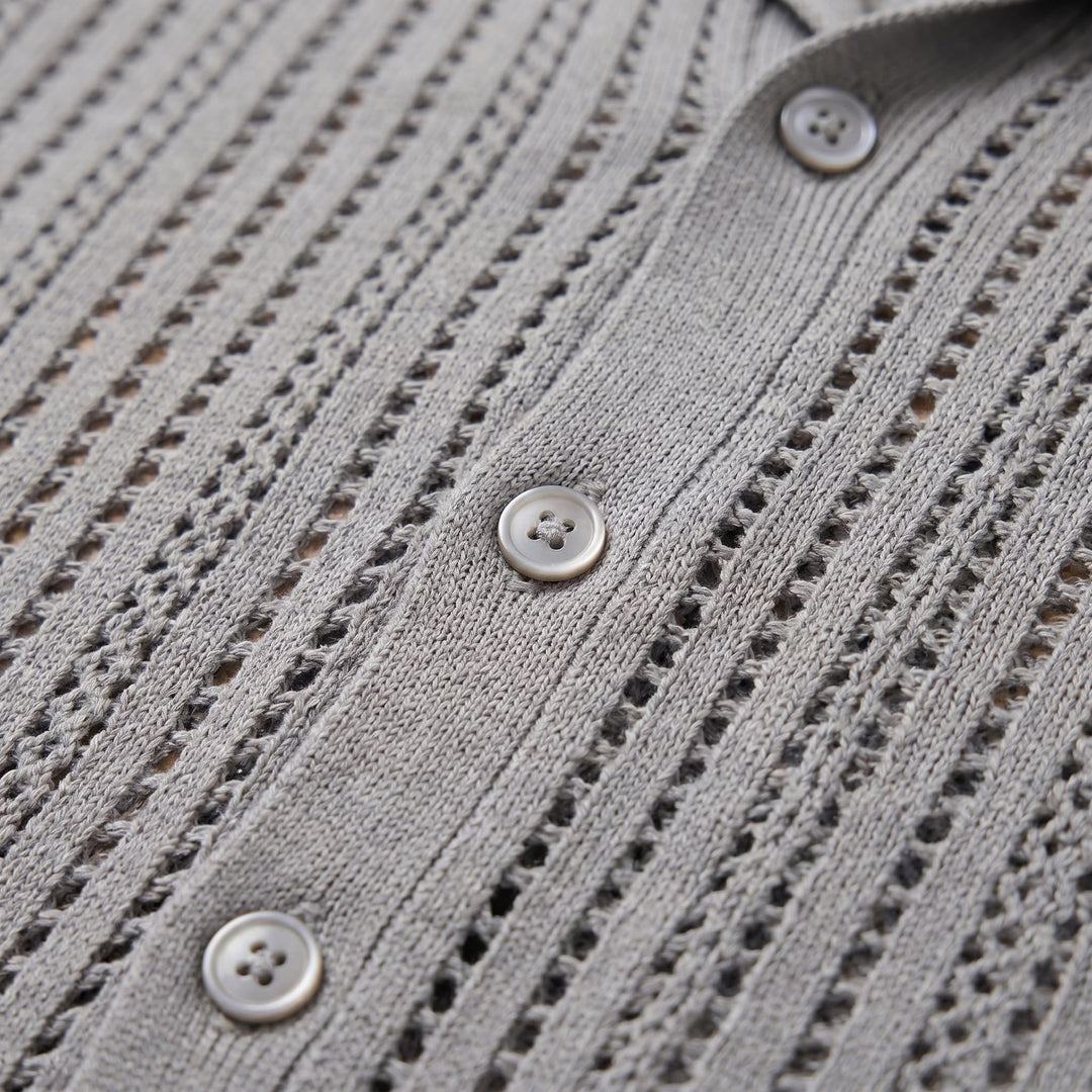 Griffin Open Knit Short Sleeve Shirt
