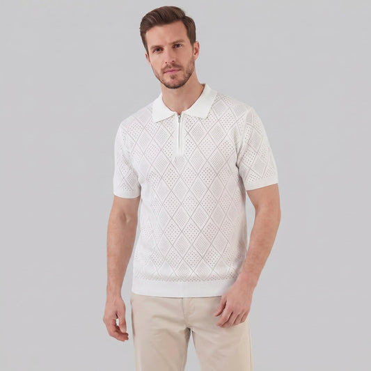 Porter Argyle Knit Quarter Zip Polo_1