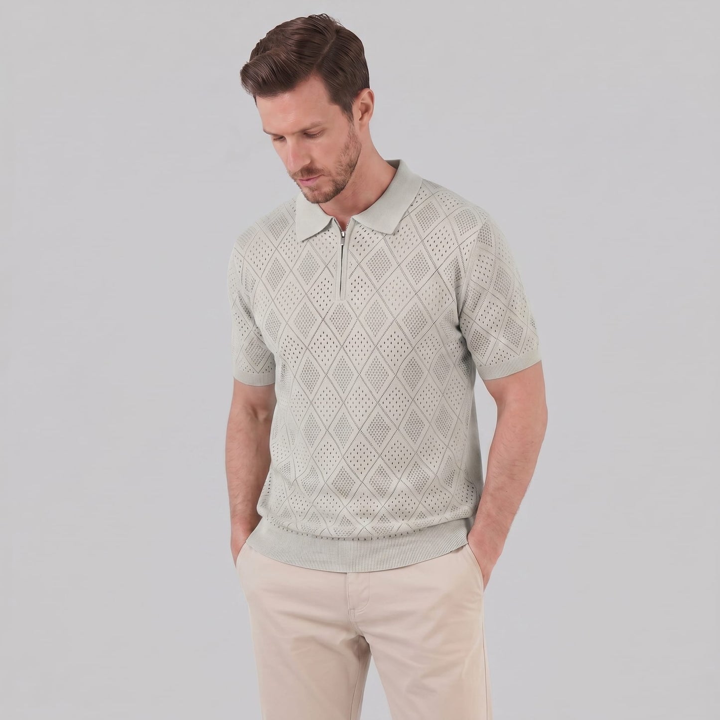 Porter Argyle Knit Quarter Zip Polo_16