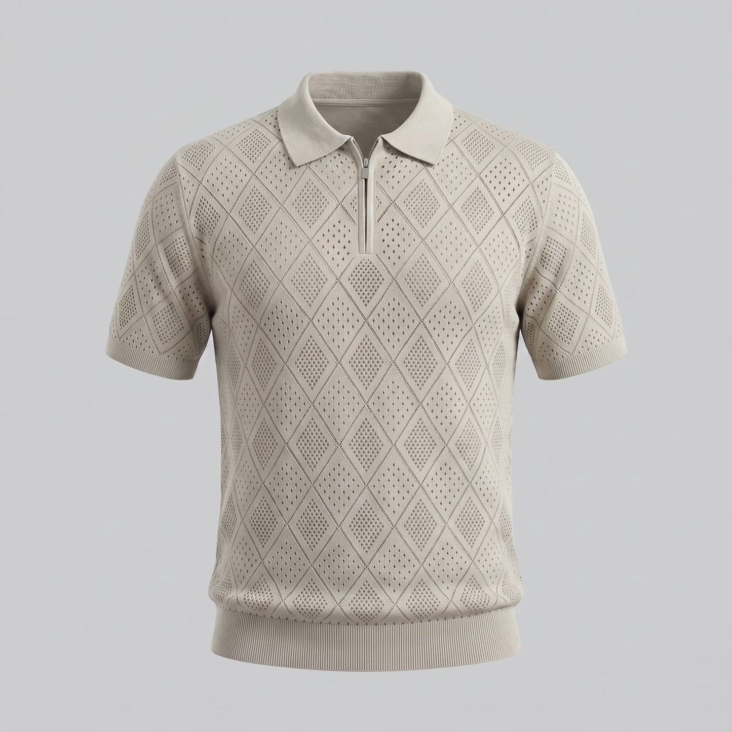 Porter Argyle Knit Quarter Zip Polo_19