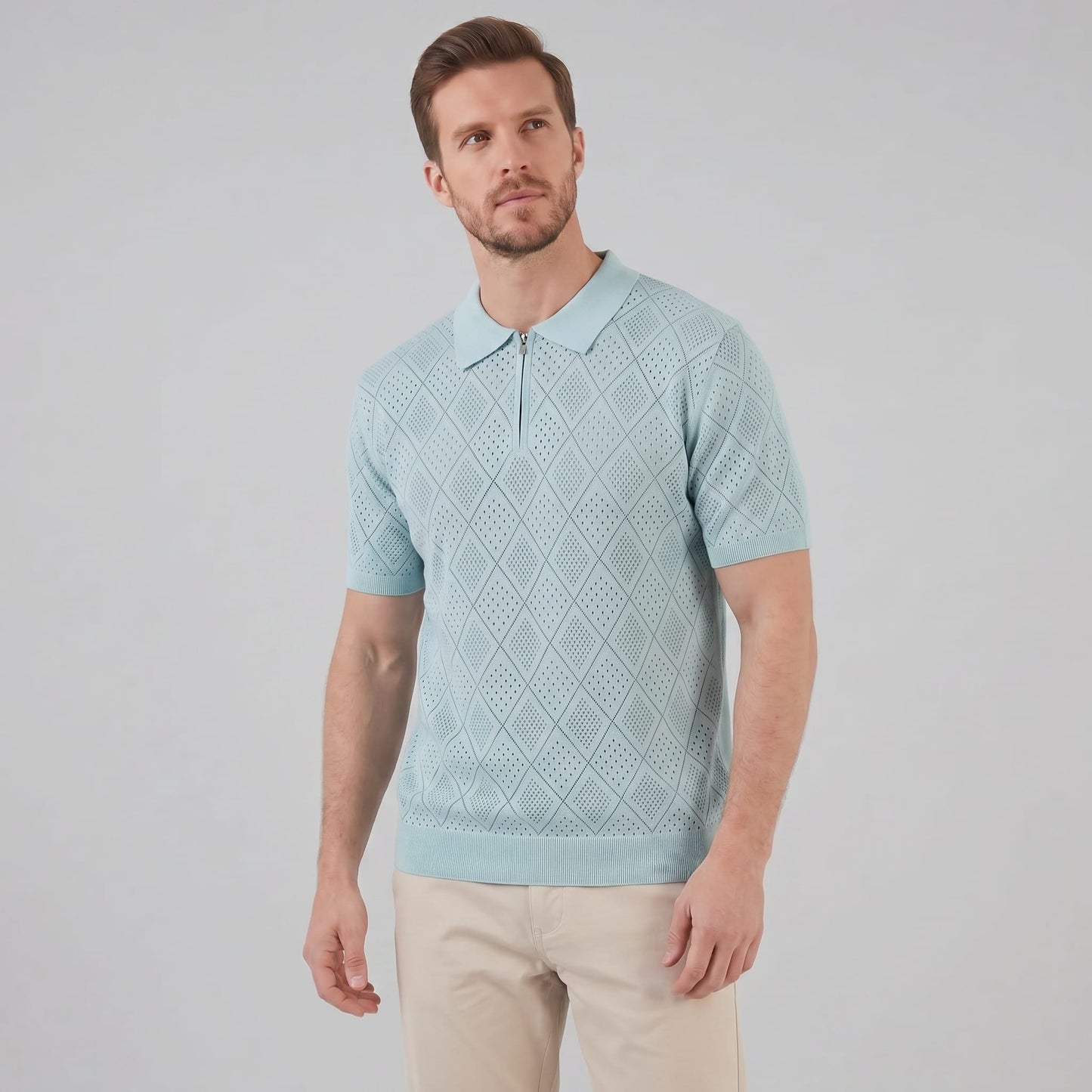 Porter Argyle Knit Quarter Zip Polo_21