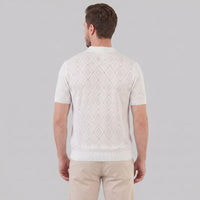 Porter Argyle Knit Quarter Zip Polo