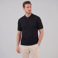 Porter Argyle Knit Quarter Zip Polo