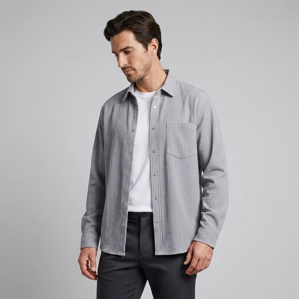 Gunner Oversized Textured Overshirt