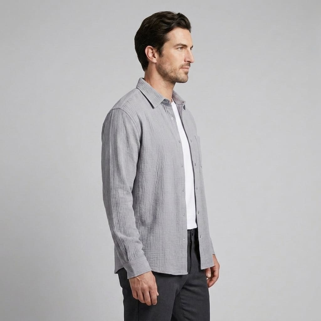 Gunner Oversized Textured Overshirt