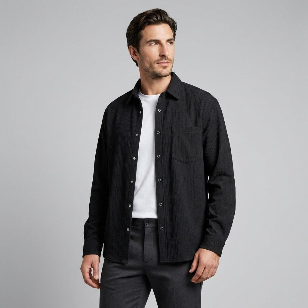 Gunner Oversized Textured Overshirt