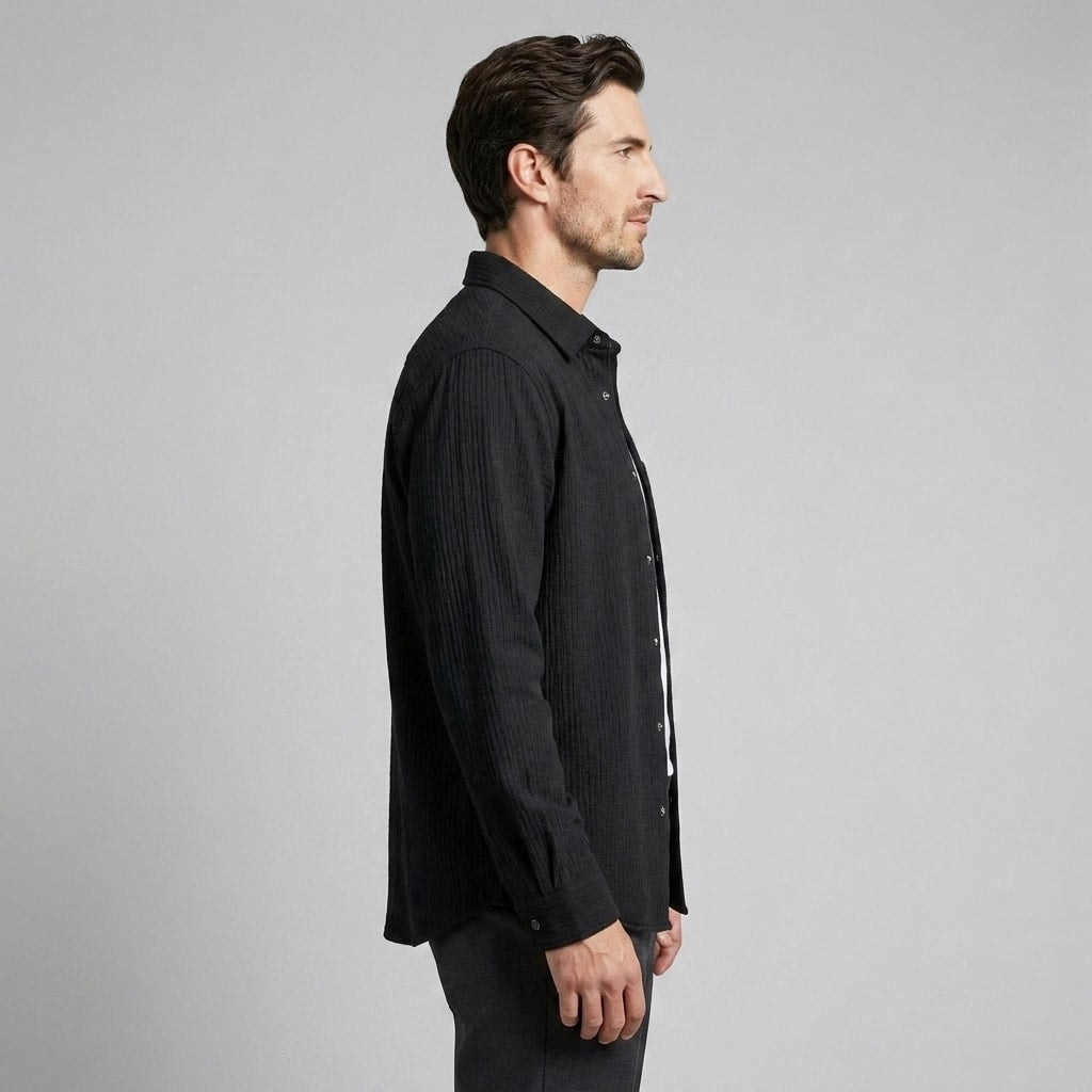 Gunner Oversized Textured Overshirt