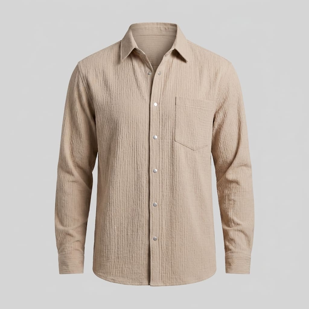 Gunner Oversized Textured Overshirt_8