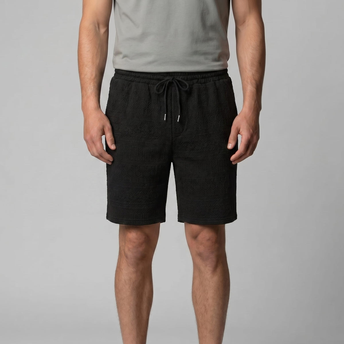 Covington Textured Drawstring Shorts