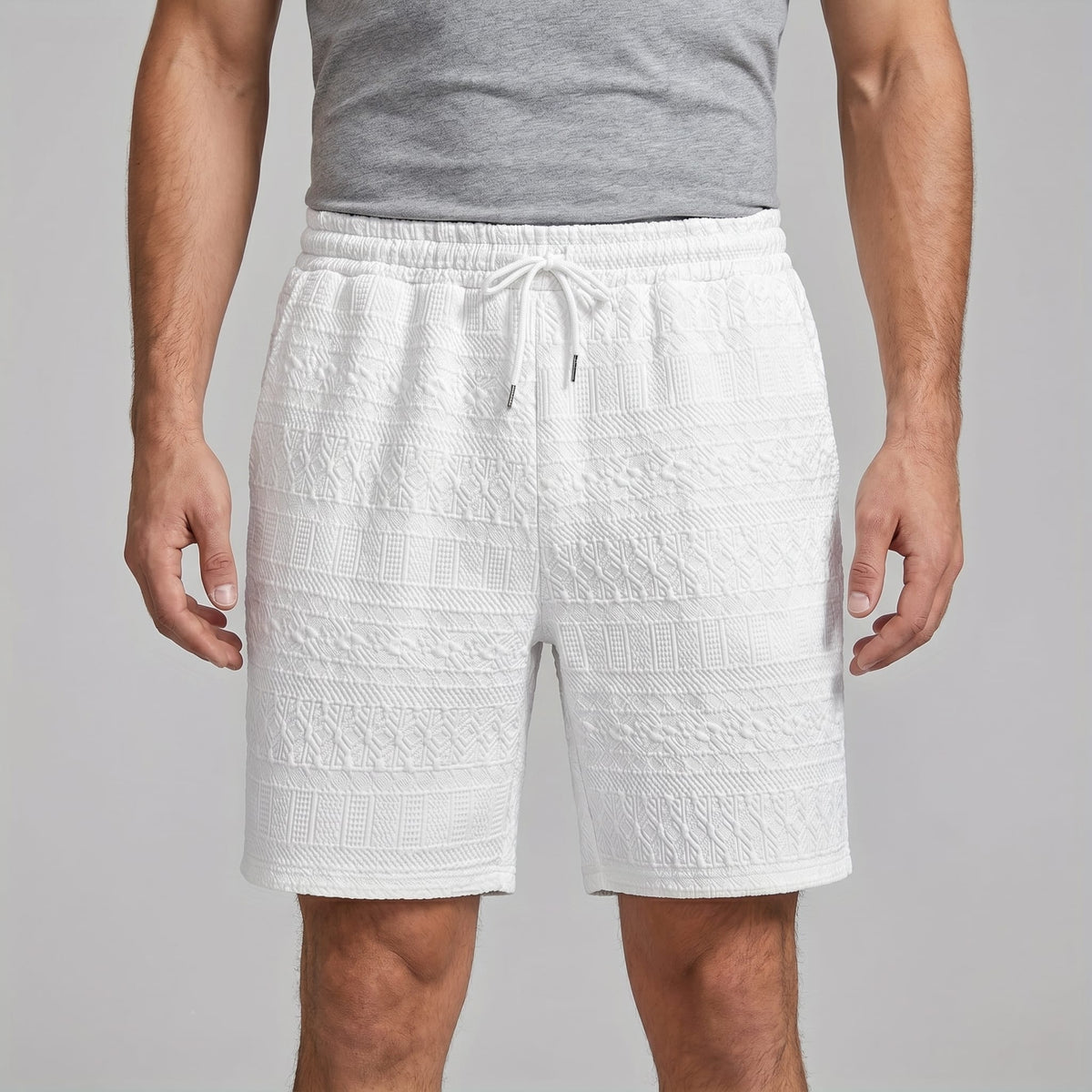 Covington Textured Drawstring Shorts