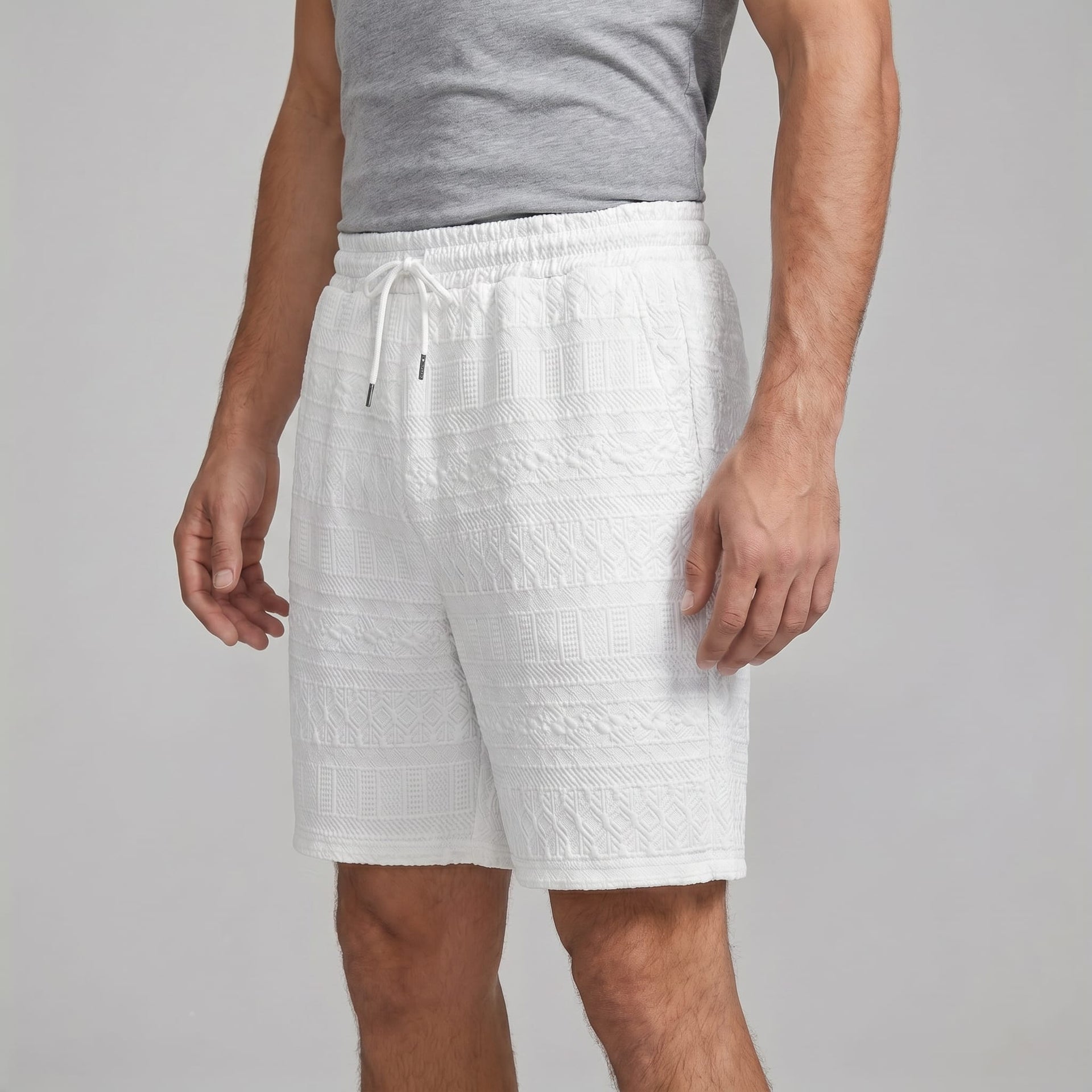 Covington Textured Drawstring Shorts