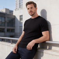 Baxter Basket Weave Knit T-Shirt